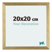 Mura MDF Cornice 20x20cm Oro Lucido Davanti Dimensione | Yourdecoration.it