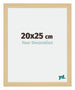 Mura MDF Cornice 20x25cm Acero Decorativo Davanti Dimensione | Yourdecoration.it