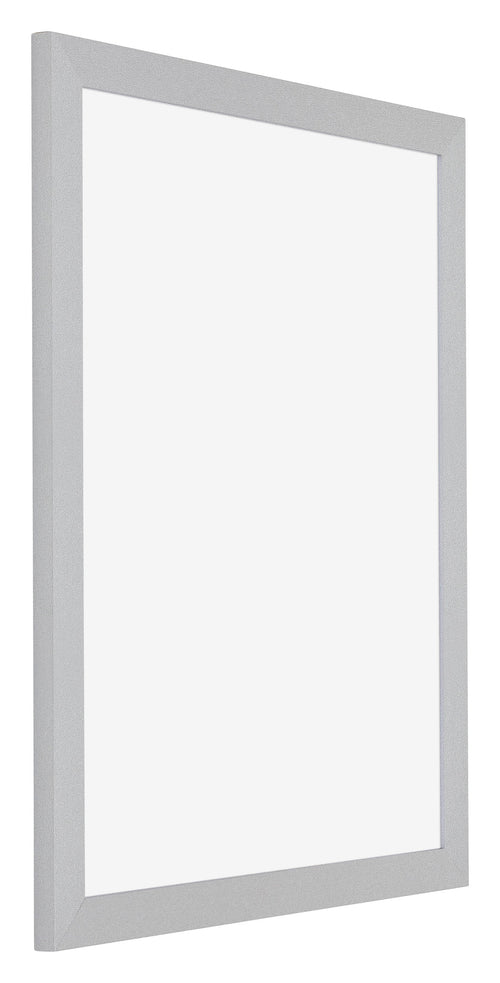 Mura MDF Cornice 20x25cm Argento Opaco Davanti Obliquo | Yourdecoration.it