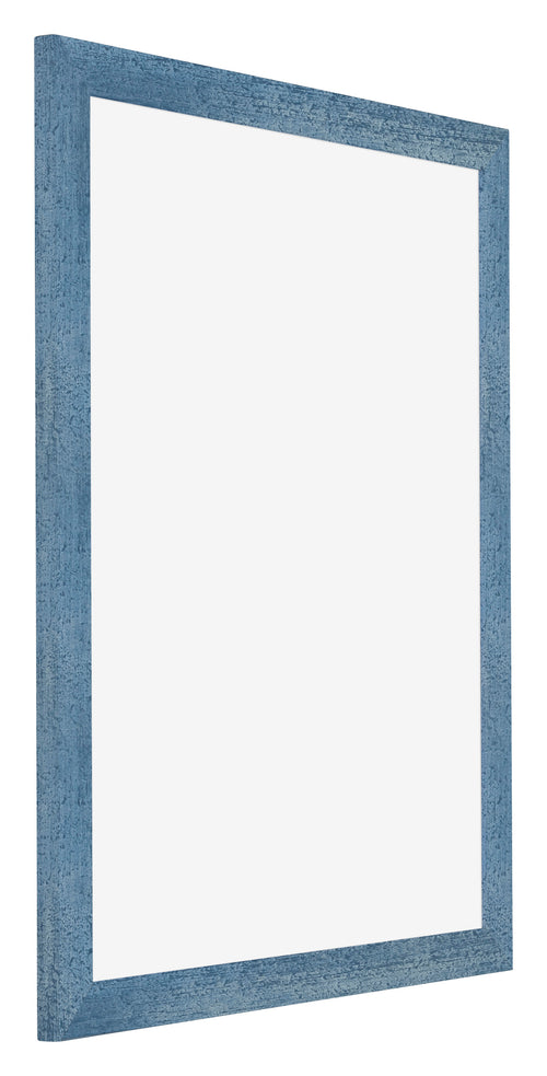 Mura MDF Cornice 20x25cm Blu Acceso Spazzato Davanti Obliquo | Yourdecoration.it