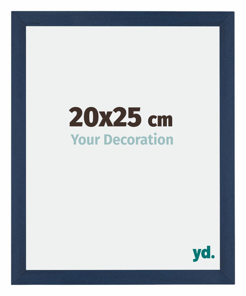 Mura MDF Cornice 20x25cm Blu Scuro Spazzato Davanti Dimensione | Yourdecoration.it