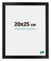 Mura MDF Cornice 20x25cm Nero Opaco Davanti Dimensione | Yourdecoration.it