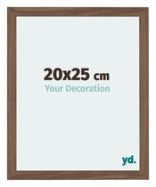 Mura MDF Cornice 20x25cm Noce Scuro Davanti Dimensione | Yourdecoration.it