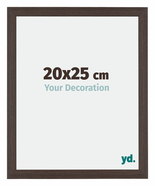 Mura MDF Cornice 20x25cm Quercia Scura Davanti Dimensione | Yourdecoration.it