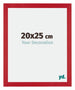 Mura MDF Cornice 20x25cm Rosso Davanti Dimensione | Yourdecoration.it