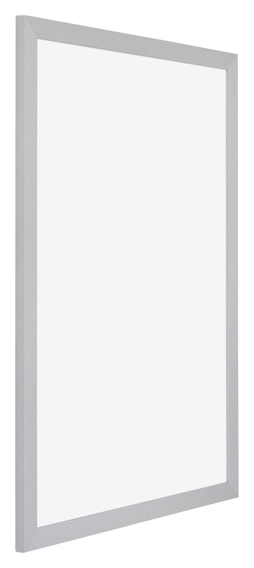 Mura MDF Cornice 20x28cm Argento Opaco Davanti Obliquo | Yourdecoration.it