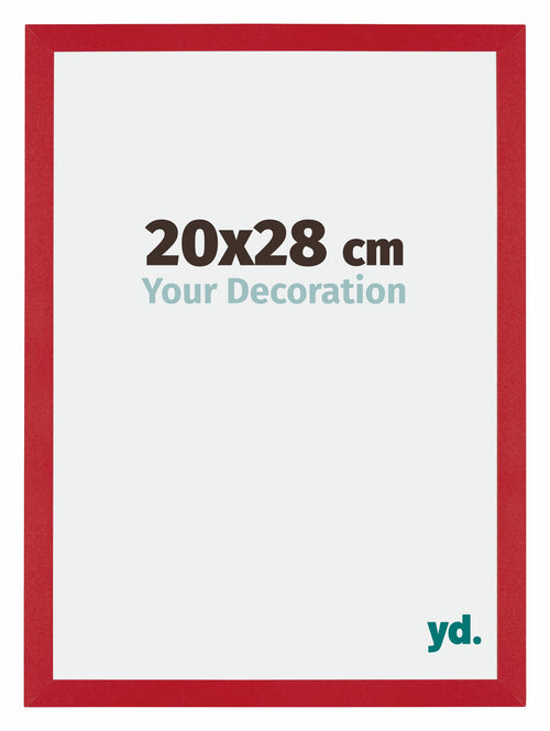 Mura MDF Cornice 20x28cm Rosso Davanti Dimensione | Yourdecoration.it