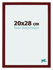 Mura MDF Cornice 20x28cm Vino Rosso Spazzato Davanti Dimensione | Yourdecoration.it