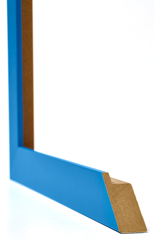 Mura MDF Cornice 20x30cm Blu Acceso Dettaglio Intersezione | Yourdecoration.it