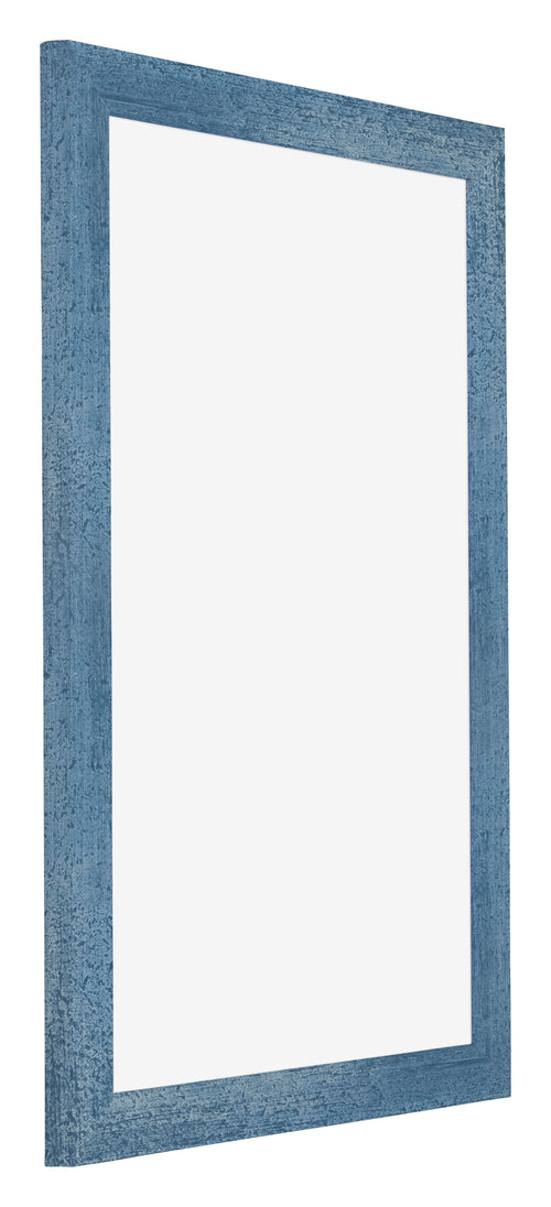 Mura MDF Cornice 20x30cm Blu Acceso Spazzato Davanti Obliquo | Yourdecoration.it