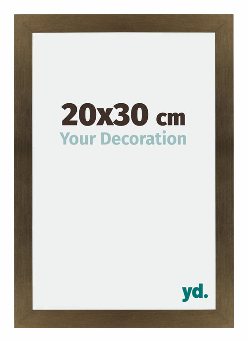 Mura MDF Cornice 20x30cm Bronzo Decorativo Davanti Dimensione | Yourdecoration.it