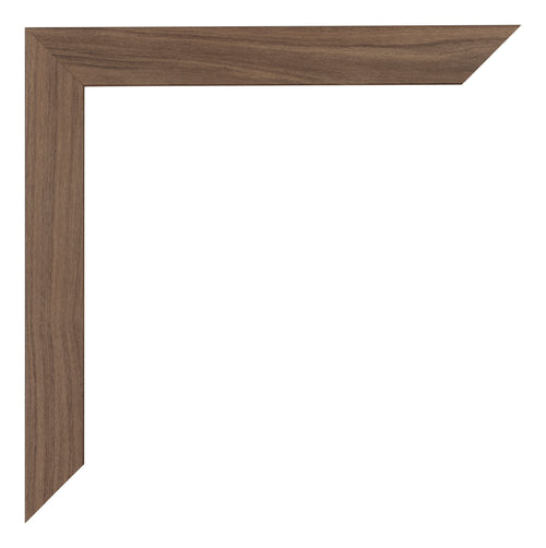 Mura MDF Cornice 20x30cm Noce Scuro Dettaglio Angolo | Yourdecoration.it