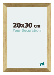 Mura MDF Cornice 20x30cm Oro Lucido Davanti Dimensione | Yourdecoration.it