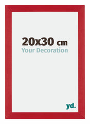 Mura MDF Cornice 20x30cm Rosso Davanti Dimensione | Yourdecoration.it