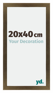 Mura MDF Cornice 20x40cm Bronzo Decorativo Davanti Dimensione | Yourdecoration.it