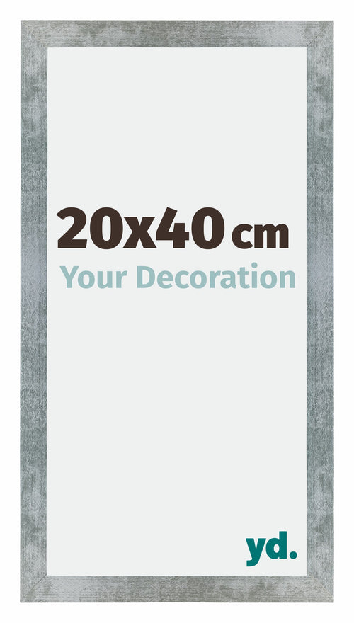 Mura MDF Cornice 20x40cm Ferro Spazzato Davanti Dimensione | Yourdecoration.it