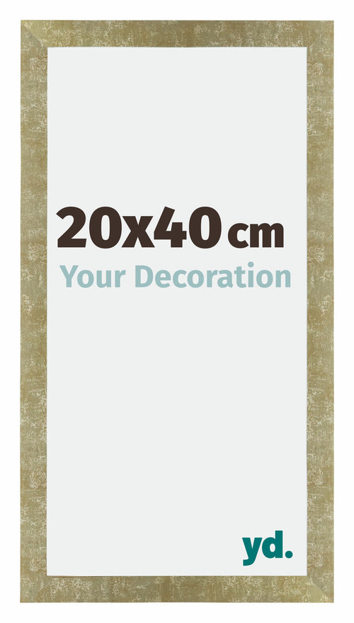 Mura MDF Cornice 20x40cm Oro Antico Davanti Dimensione | Yourdecoration.it