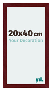 Mura MDF Cornice 20x40cm Vino Rosso Spazzato Davanti Dimensione | Yourdecoration.it