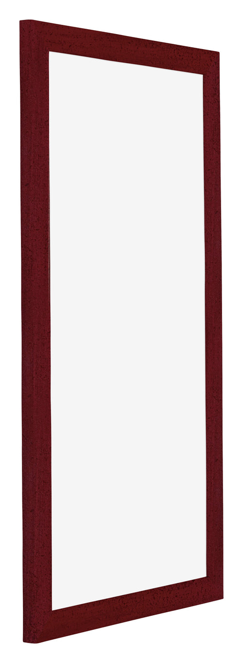 Mura MDF Cornice 20x40cm Vino Rosso Spazzato Davanti Obliquo | Yourdecoration.it