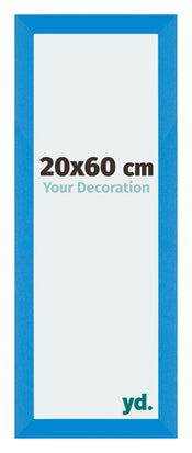 Mura MDF Cornice 20x60cm Blu Acceso Davanti Dimensione | Yourdecoration.it