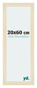 Mura MDF Cornice 20x60cm Sabbia Spazzato Davanti Dimensione | Yourdecoration.it