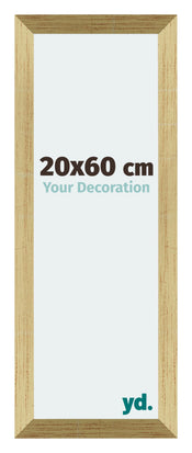 Mura MDF Cornice 20x60cmcm Oro Lucido Davanti Dimensione | Yourdecoration.it