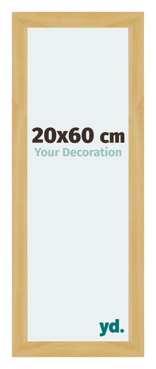 Mura MDF Cornice 20x60cmcm Pino Decorativo Davanti Dimensione | Yourdecoration.it