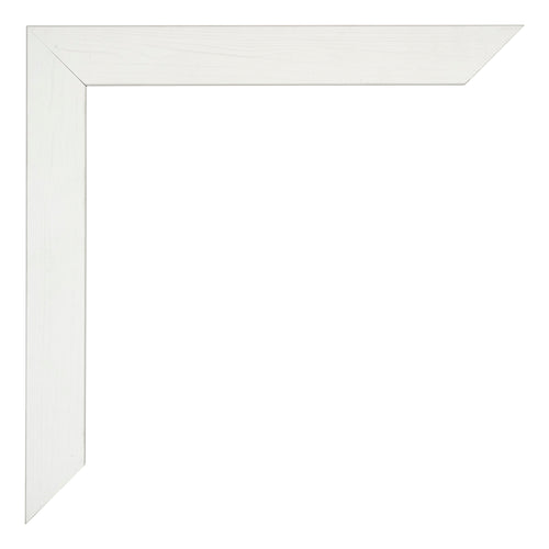 Mura MDF Cornice 21x29 7cm Bianco Spazzato Dettaglio Angolo | Yourdecoration.it