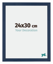 Mura MDF Cornice 24x30cm Blu Scuro Spazzato Davanti Dimensione | Yourdecoration.it