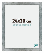 Mura MDF Cornice 24x30cm Ferro Spazzato Davanti Dimensione | Yourdecoration.it