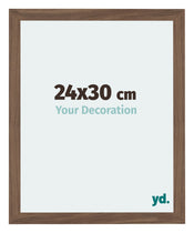 Mura MDF Cornice 24x30cm Noce Scuro Davanti Dimensione | Yourdecoration.it