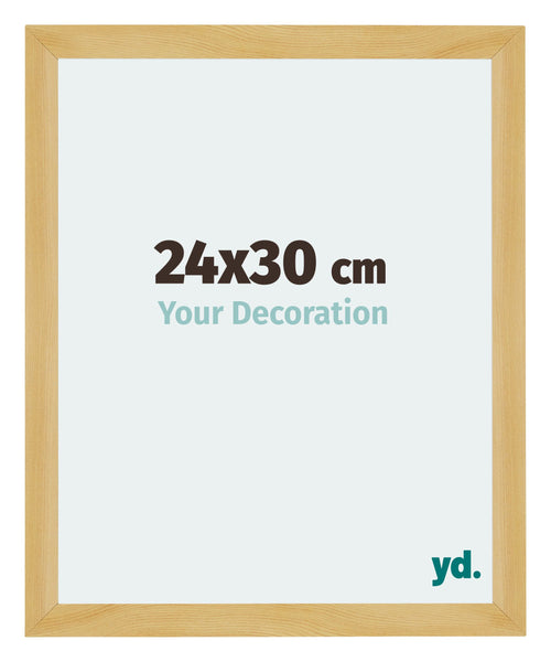 Mura MDF Cornice 24x30cm Pino Decorativo Davanti Dimensione | Yourdecoration.it