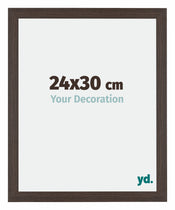 Mura MDF Cornice 24x30cm Quercia Scura Davanti Dimensione | Yourdecoration.it