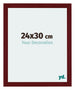 Mura MDF Cornice 24x30cm Vino Rosso Spazzato Davanti Dimensione | Yourdecoration.it