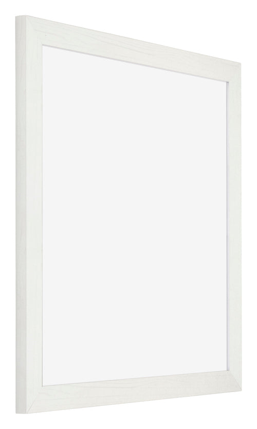 Mura MDF Cornice 25x25cm Bianco Spazzato Davanti Obliquo | Yourdecoration.it