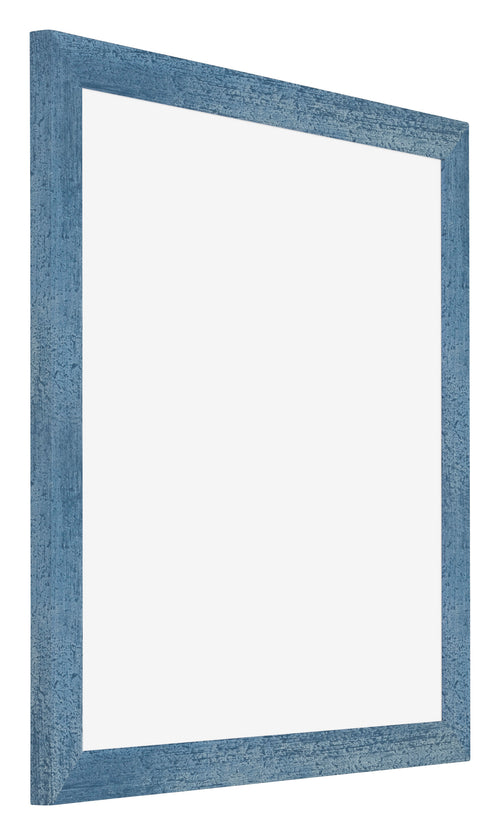 Mura MDF Cornice 25x25cm Blu Acceso Spazzato Davanti Obliquo | Yourdecoration.it