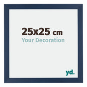 Mura MDF Cornice 25x25cm Blu Scuro Spazzato Davanti Dimensione | Yourdecoration.it