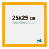 Mura MDF Cornice 25x25cm Giallo Davanti Dimensione | Yourdecoration.it