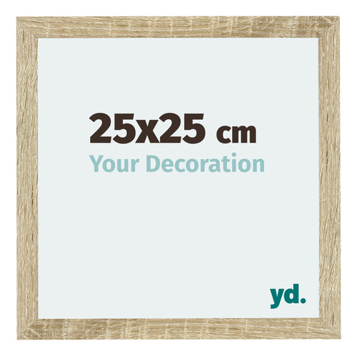 Mura MDF Cornice 25x25cm Rovere Davanti Dimensione | Yourdecoration.it