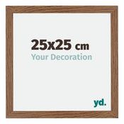 Mura MDF Cornice 25x25cm Rovere Rustico Davanti Dimensione | Yourdecoration.it