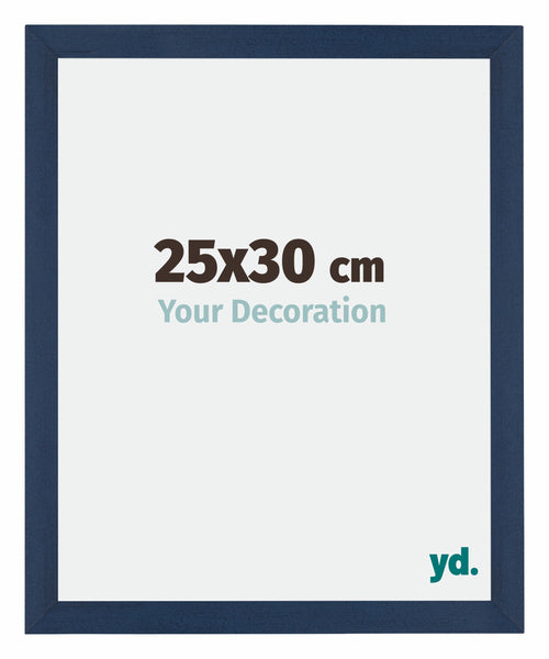 Mura MDF Cornice 25x30cm Blu Scuro Spazzato Davanti Dimensione | Yourdecoration.it