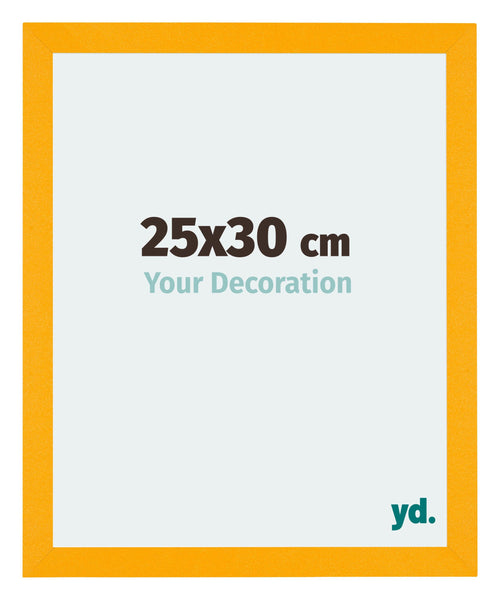 Mura MDF Cornice 25x30cm Giallo Davanti Dimensione | Yourdecoration.it