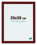 Mura MDF Cornice 25x30cm Vino Rosso Spazzato Davanti Dimensione | Yourdecoration.it