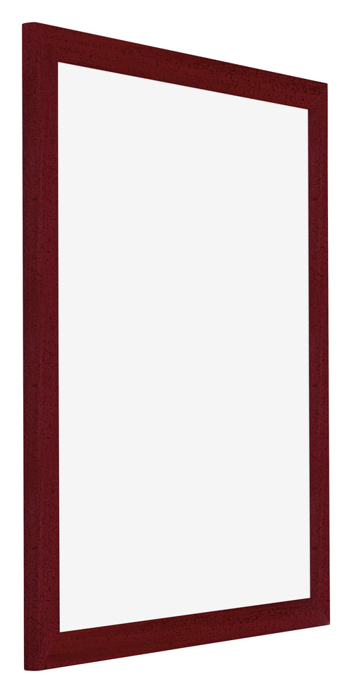 Mura MDF Cornice 25x30cm Vino Rosso Spazzato Davanti Obliquo | Yourdecoration.it