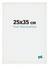 Mura MDF Cornice 25x35cm Bianco Spazzato Davanti Dimensione | Yourdecoration.it