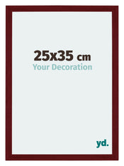 Mura MDF Cornice 25x35cm Vino Rosso Spazzato Davanti Dimensione | Yourdecoration.it