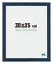 Mura MDF Cornice 28x35cm Blu Scuro Spazzato Davanti Dimensione | Yourdecoration.it