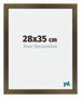 Mura MDF Cornice 28x35cm Bronzo Decorativo Davanti Dimensione | Yourdecoration.it