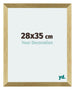 Mura MDF Cornice 28x35cm Oro Lucido Davanti Dimensione | Yourdecoration.it