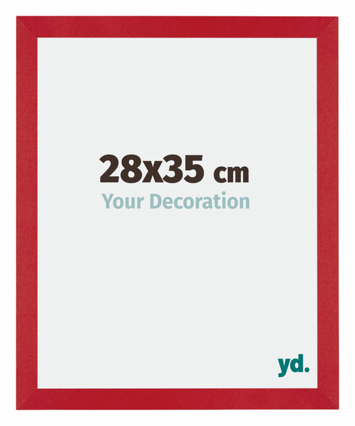 Mura MDF Cornice 28x35cm Rosso Davanti Dimensione | Yourdecoration.it